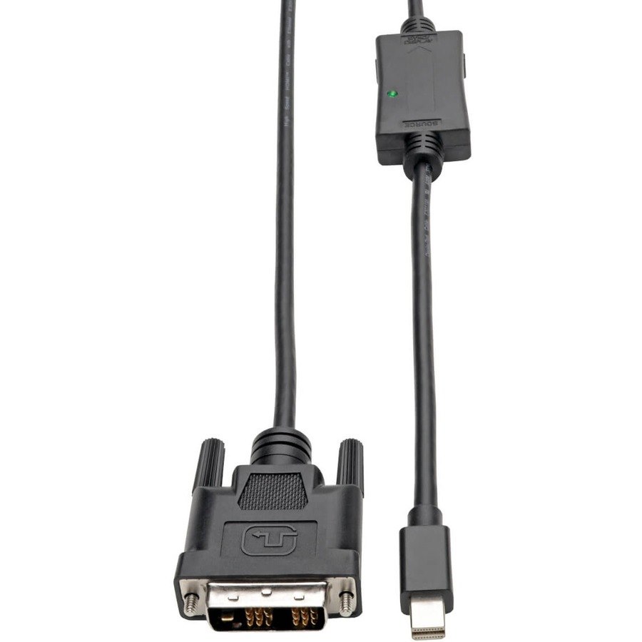 Eaton Tripp Lite Series Mini DisplayPort 1.2 to DVI Active Adapter Cable (M/M), 1080p, 10 ft. (3.1 m), TAA