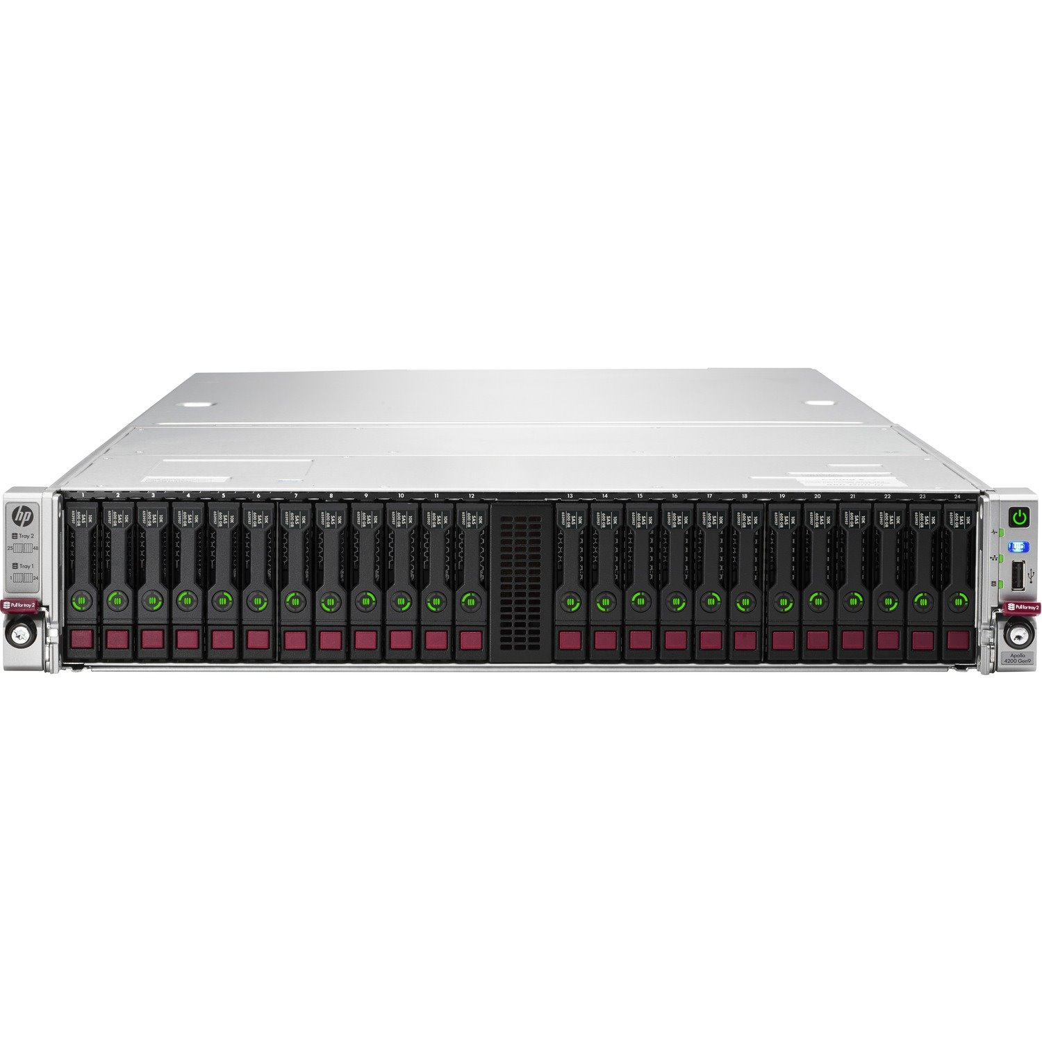 HPE Apollo 4200 G9 2U Rack Server - 1 x Intel Xeon E5-2620 v4 2.10 GHz - 16 GB RAM - 12Gb/s SAS Controller