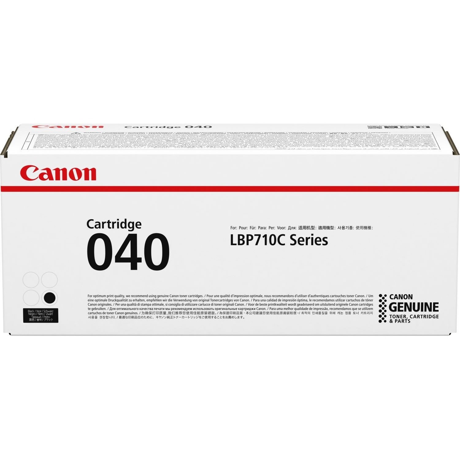 Canon 040 Original Laser Toner Cartridge - Black Pack