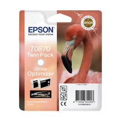 Epson UltraChrome T0870 Inkjet Gloss Optimizer Cartridge Pack