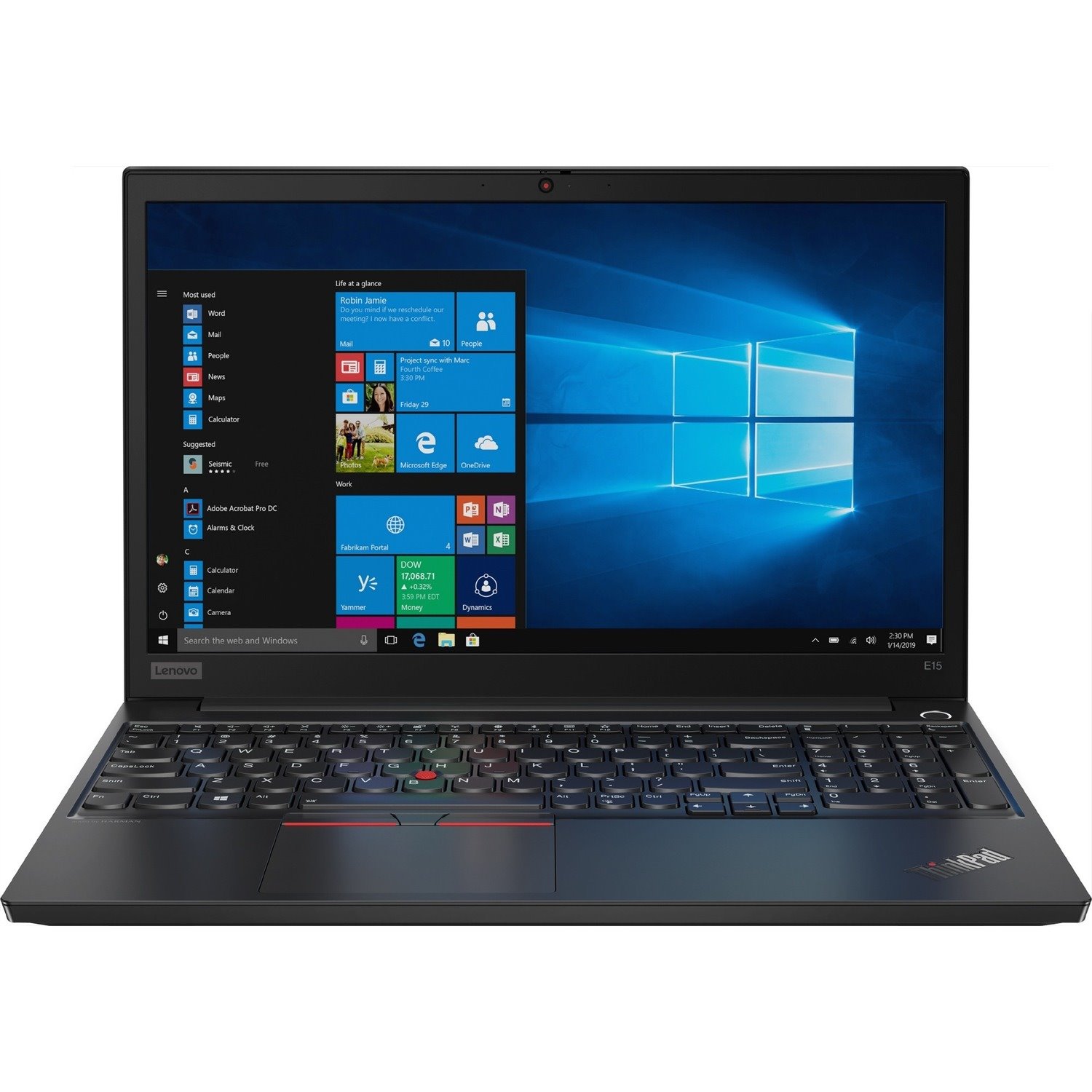 Lenovo ThinkPad E15 20RD002RUS 15.6" Notebook - 1920 x 1080 - Intel Core i7 10th Gen i7-10510U Quad-core (4 Core) 1.80 GHz - 8 GB Total RAM - 512 GB SSD - Black