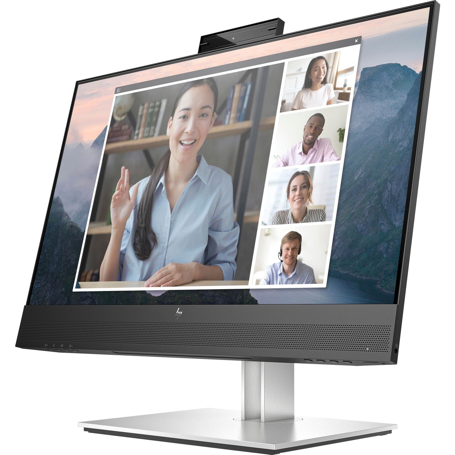 HP E24mv G4 23.8" Full HD LCD Monitor - 16:9 - Black, Silver