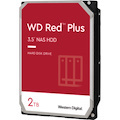 WD Red Plus WD20EFZX 2 TB Hard Drive - 3.5" Internal - SATA (SATA/600) - Conventional Magnetic Recording (CMR) Method