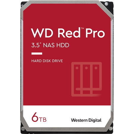 Western Digital Red Pro WD6003FFBX 6 TB Hard Drive - 3.5" Internal - SATA (SATA/600) - Conventional Magnetic Recording (CMR) Method