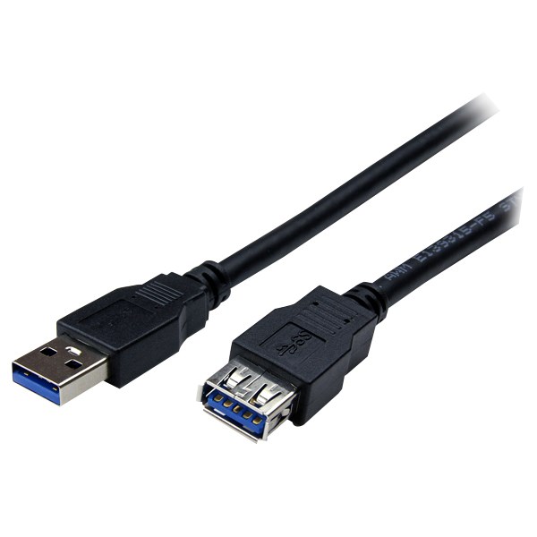 StarTech.com 1m Black SuperSpeed USB 3.0 (5Gbps) Extension Cable A to A - M/F