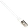 Black Box CAT6 250-MHz Stranded Patch Cable Slim Molded Boot - S/FTP, CM PVC, White, 3FT