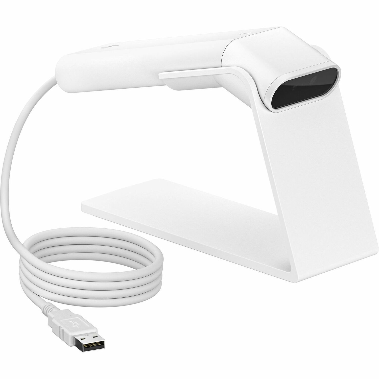 HP Engage 6Y2V5AA Handheld Barcode Scanner - Cable Connectivity - White, Ceramic White