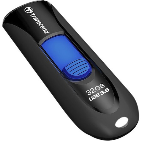 Transcend JetFlash 790 32 GB USB 3.0 Flash Drive - Black, Blue