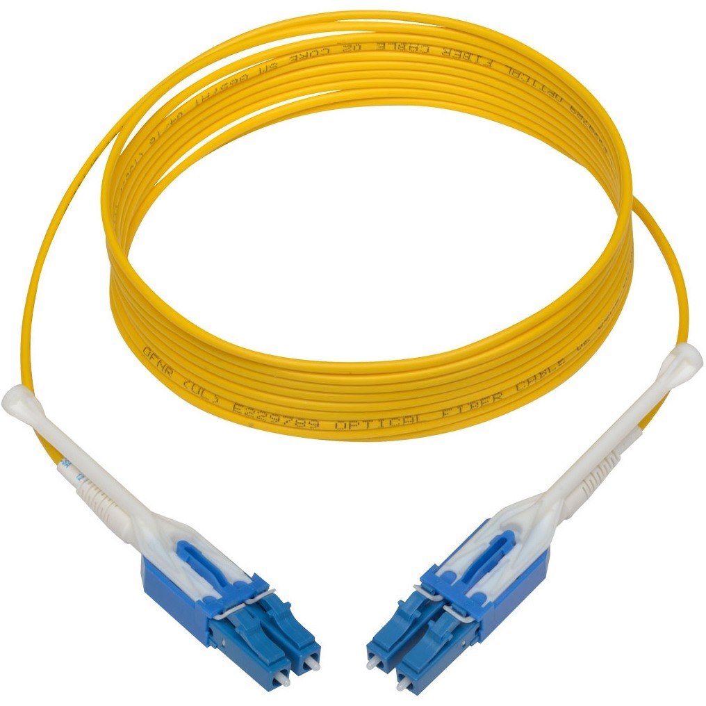 Eaton Tripp Lite Series Duplex Singlemode 9/125 Fiber Patch Cable (LC/LC), Push/Pull Tabs, 3 m (10 ft.)