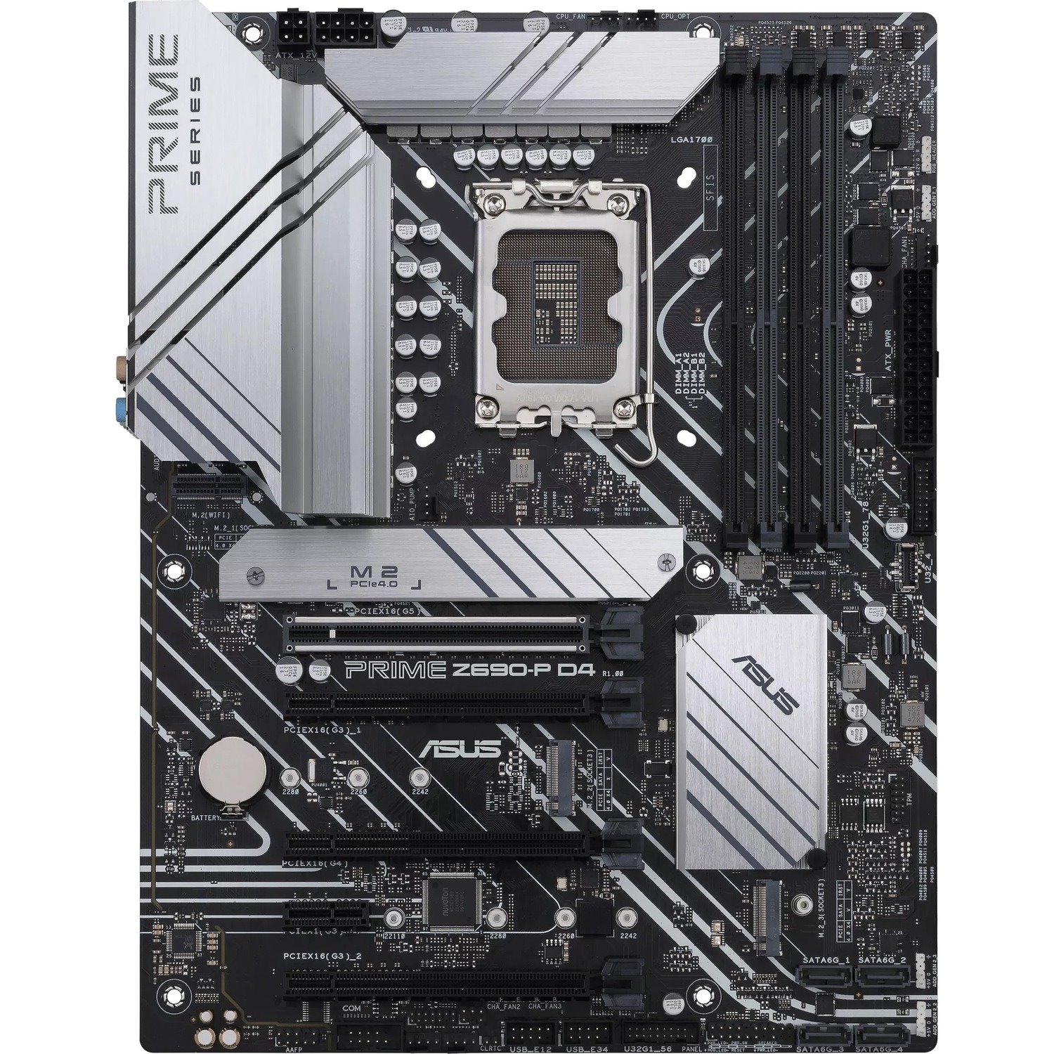 Asus Prime Z690-P D4 Desktop Motherboard - Intel Z690 Chipset - Socket LGA-1700 - Intel Optane Memory Ready - ATX