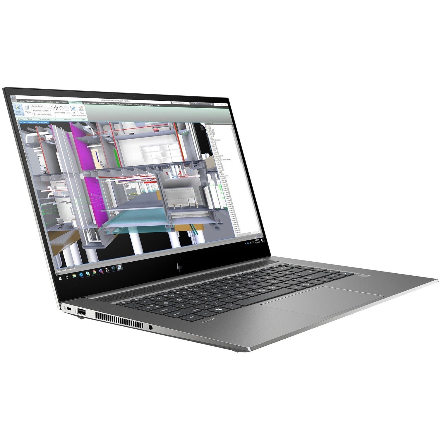 HP ZBook Studio G7 39.6 cm (15.6") Mobile Workstation - Full HD - 1920 x 1080 - Intel Core i5 10th Gen i5-10400H Quad-core (4 Core) 2.60 GHz - 16 GB Total RAM - 512 GB SSD