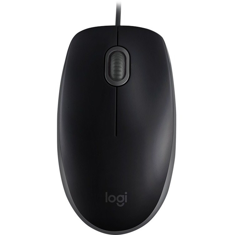 Logitech B110 Mouse - USB - Optical - Black
