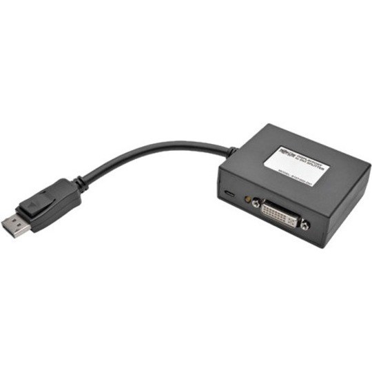 Tripp Lite by Eaton 2-Port DisplayPort to DVI Hub, DP1.2, TAA