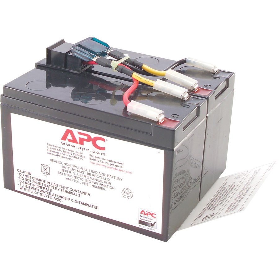 APC by Schneider Electric Replacement Battery Cartridge, VRLA battery, 7Ah, 24VDC, 2-year warranty