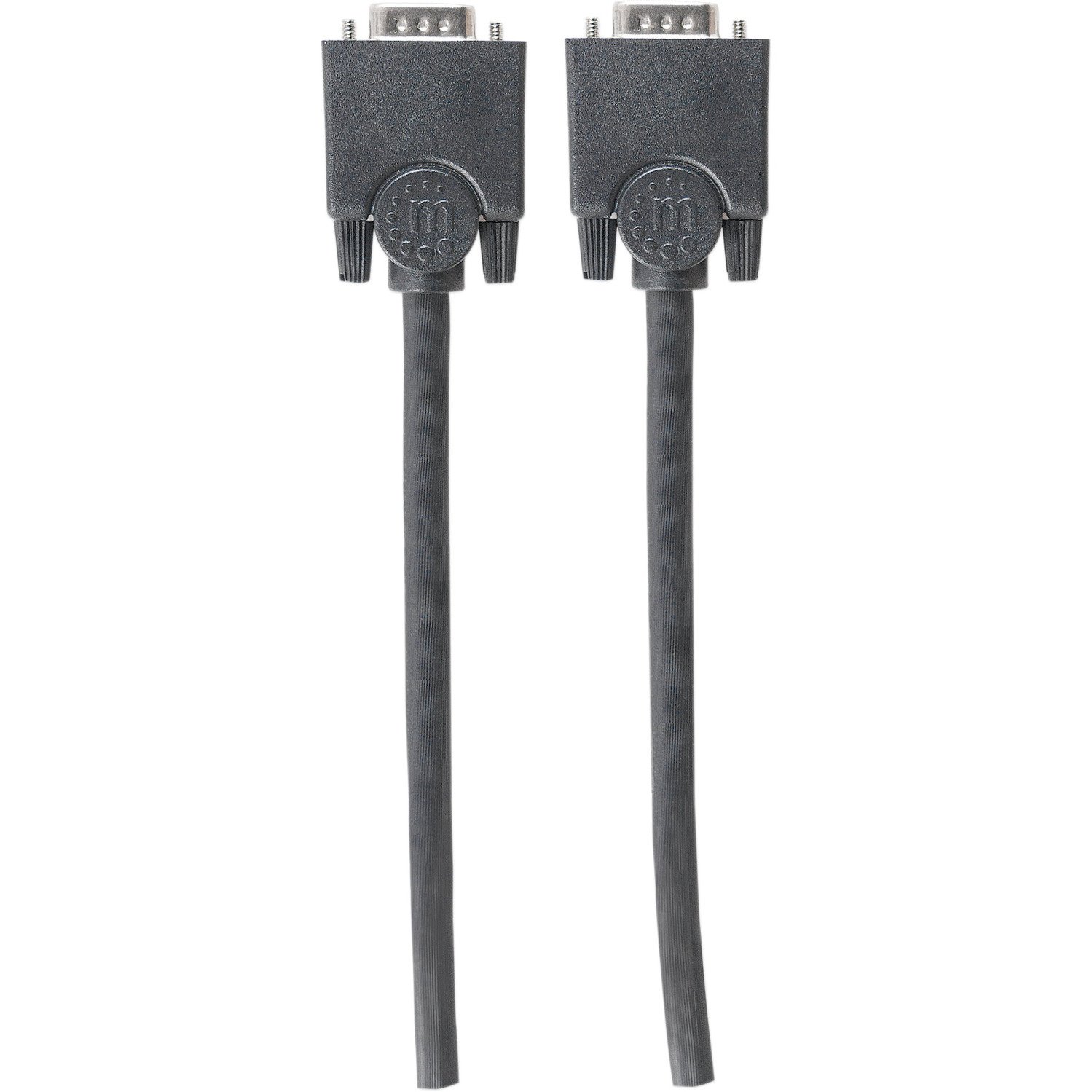 Manhattan SVGA HD15 Male to HD15 Male Monitor Cable, 15', Black