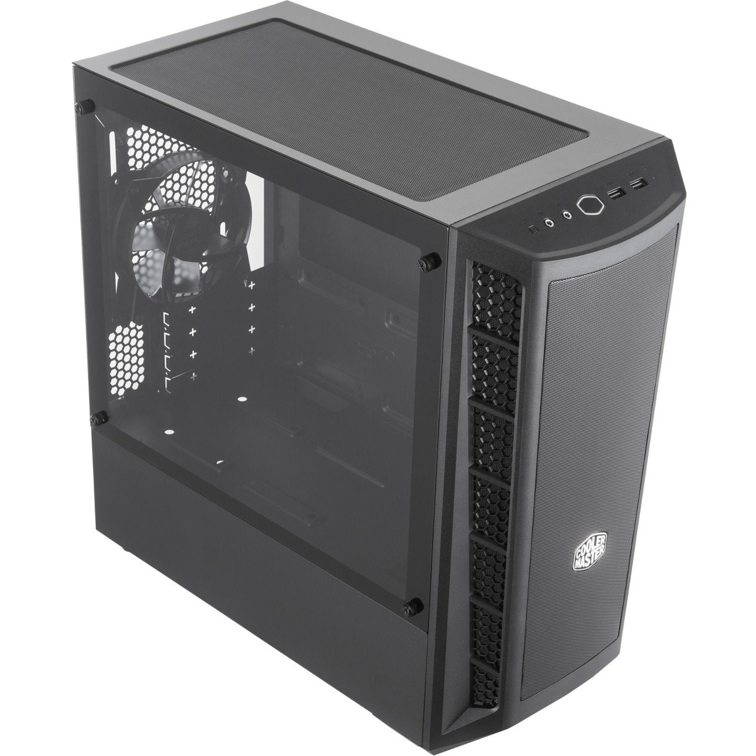 Cooler Master MasterBox MCB-B311L-KGNN-S00 Computer Case - Micro ATX, Mini ITX Motherboard Supported - Mini-tower - Steel, Mesh, Plastic, Tempered Glass - Black