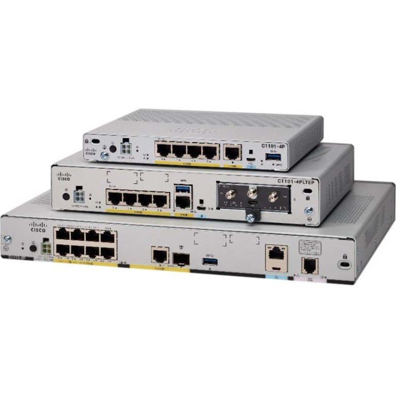 Cisco C1113-8PLTELA 2 SIM Ethernet, Cellular, ADSL2, VDSL2+, DSL, ADSL2+, VDSL2 Modem/Wireless Router