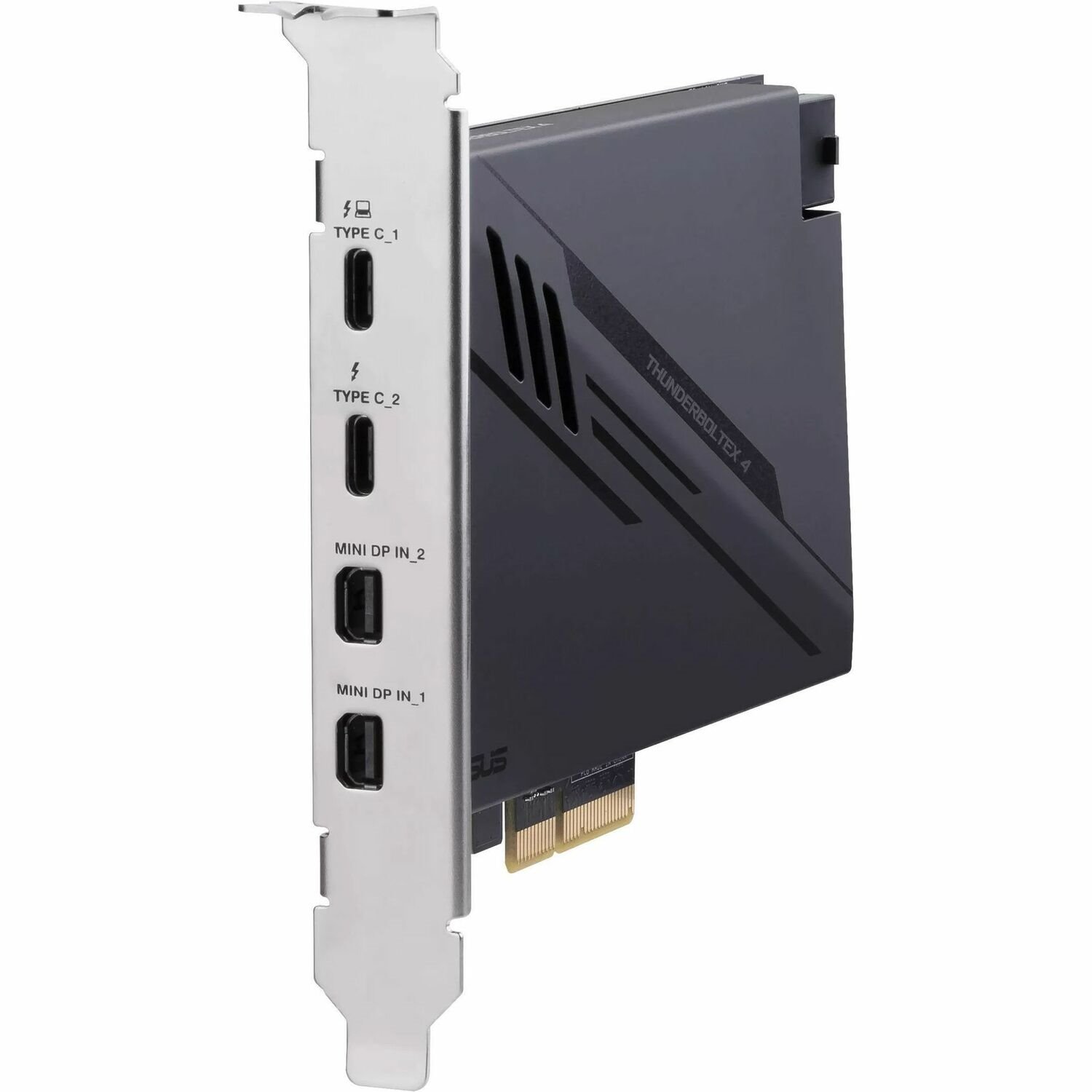 Asus ThunderboltEX 4 Thunderbolt Adapter - PCI Express 3.0 x4 - 5 GB/s - Monitor, Notebook