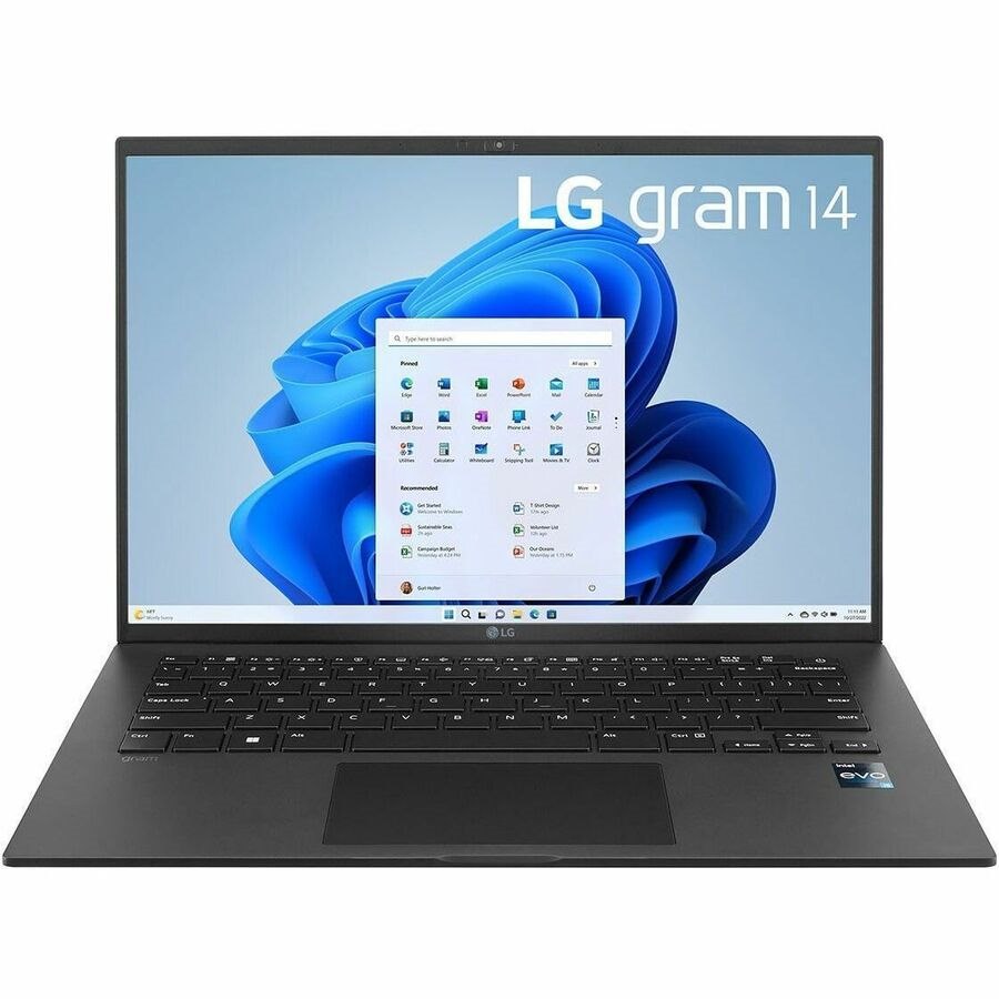 LG gram 14Z90R-Q.APB4U1 14" Notebook - WUXGA - Intel Core i5 13th Gen i5-1350P - Intel Evo Platform - 16 GB - 256 GB SSD - Obsidian Black