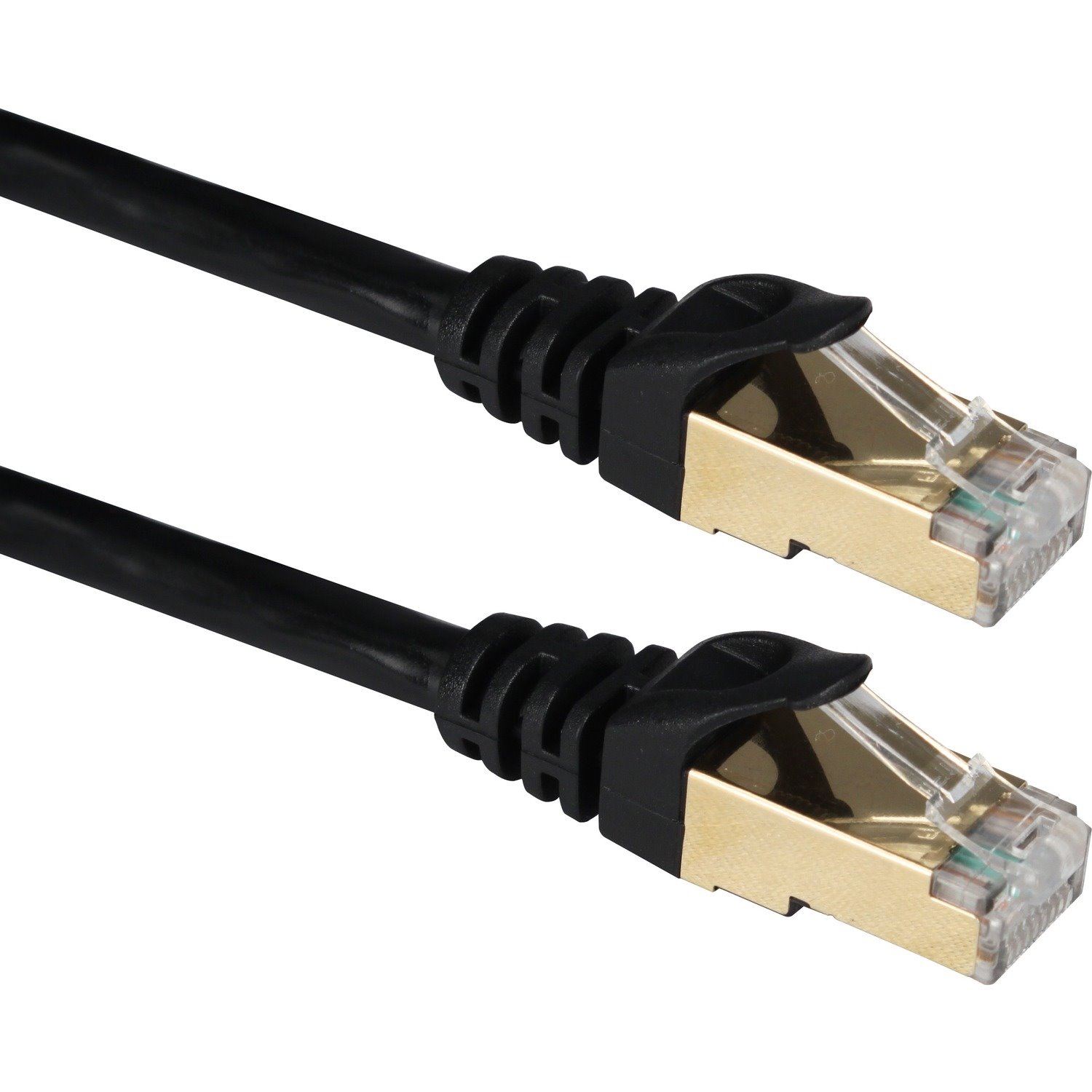 QVS 25ft CAT7 10Gbps S-STP Flexible Molded Patch Cord