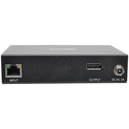 Tripp Lite by Eaton DisplayPort over IP Extender Receiver over Cat5/Cat6, RS-232 Serial and IR Control, 1080p 60 Hz, 328 ft. (100 m), TAA
