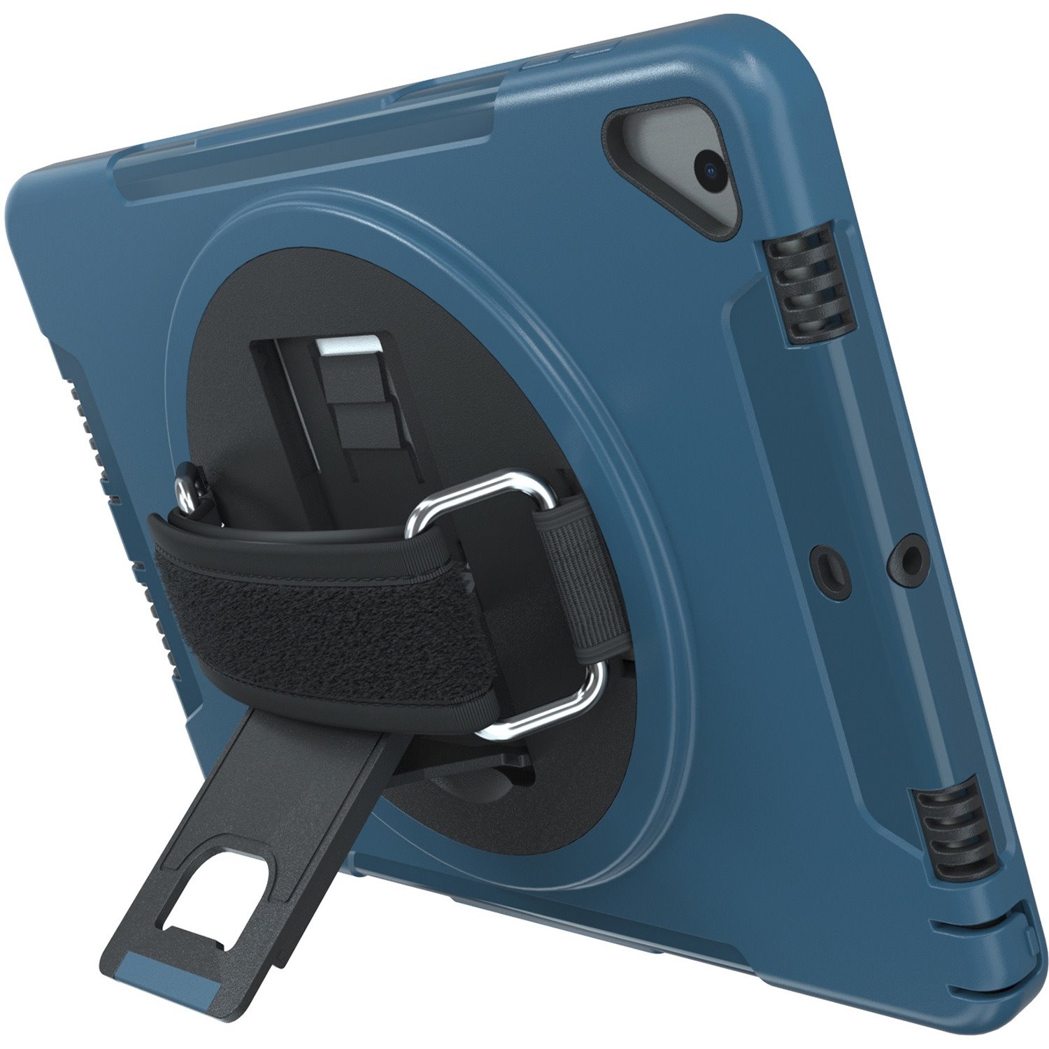 CTA Digital: Protective Case with Build in 360? Rotatable Grip Kickstand for iPad 7th & 8th Gen 10.2?, iPad Air 3 & iPad Pro 10.5?, Blue