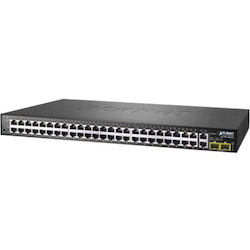 Planet FGSW-4840S 50 Ports Manageable Ethernet Switch - Gigabit Ethernet, Fast Ethernet - 10/100/1000Base-T, 1000Base-X, 10/100Base-TX