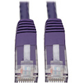 Eaton Tripp Lite Series Cat6 Gigabit Molded (UTP) Ethernet Cable (RJ45 M/M), PoE, Purple, 15 ft. (4.57 m)