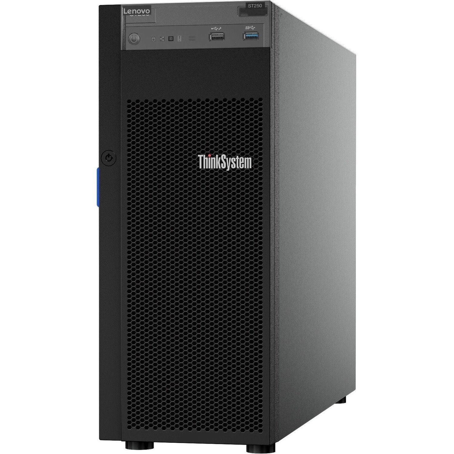 Lenovo ThinkSystem ST250 7Y45A04DAU 4U Tower Server - 1 x Intel Xeon E-2246G 3.60 GHz - 16 GB RAM - Serial ATA/600, 12Gb/s SAS Controller