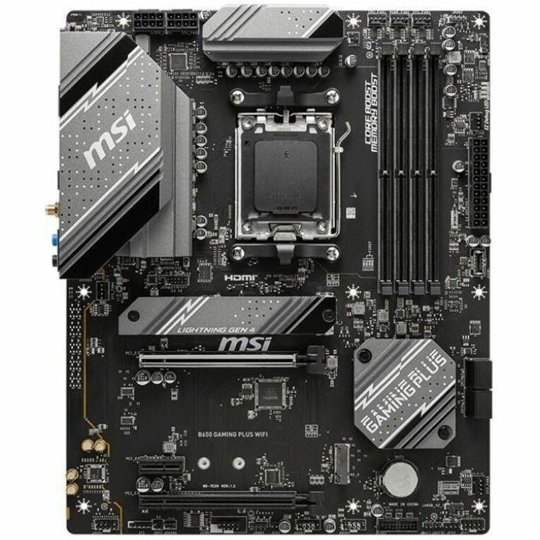 MSI B650 GAMING PLUS WIFI Gaming Desktop Motherboard - AMD B650 Chipset - Socket AM5 - ATX