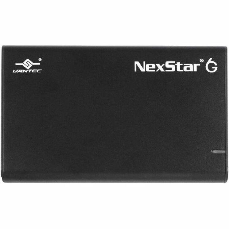 Vantec NexStar 6G NST-268S3-BK Drive Enclosure SATA/600 - USB 3.2 (Gen 1) Type Micro-B Host Interface - UASP Support External - Black