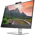 HP E27m G4 27" Class Webcam WQHD LCD Monitor - 16:9 - Black, Silver