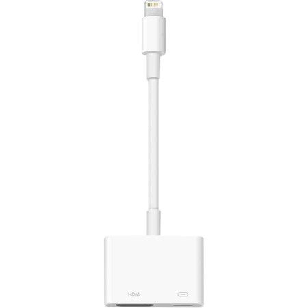 Apple HDMI/Lightning A/V Cable for Audio/Video Device, iPod, iPad, iPhone, TV, Projector