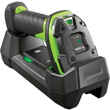 Zebra DS3608-ER Rugged Industrial, Manufacturing, Warehouse Handheld Barcode Scanner Kit - Cable Connectivity - Industrial Green - USB Cable Included