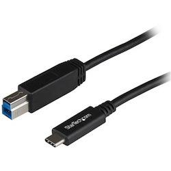StarTech.com 1m 3 ft USB C to USB B Printer Cable M/M - USB 3.1 (10Gbps) - USB B Cable - USB C to USB B Cable - USB Type C to Type B Cable