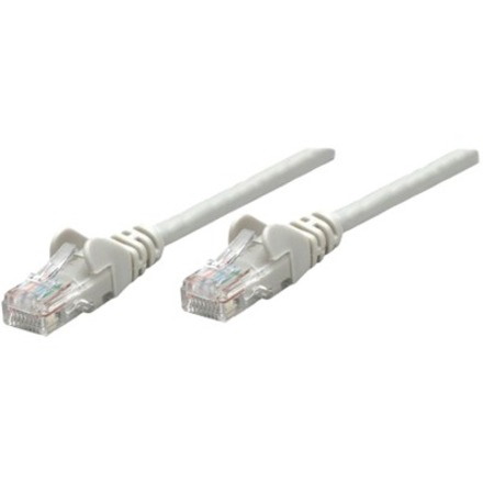 Network Patch Cable, Cat5e, 0.25m, Grey, CCA, U/UTP, PVC, RJ45, Gold Plated Contacts, Snagless, Booted, Lifetime Warranty, Polybag