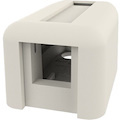 Ortronics Keystone Plastic Surface Mount Box - Single Port - Fog White