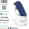Socket Mobile SocketScan S740 Handheld Barcode Scanner - Wireless Connectivity - Blue, White