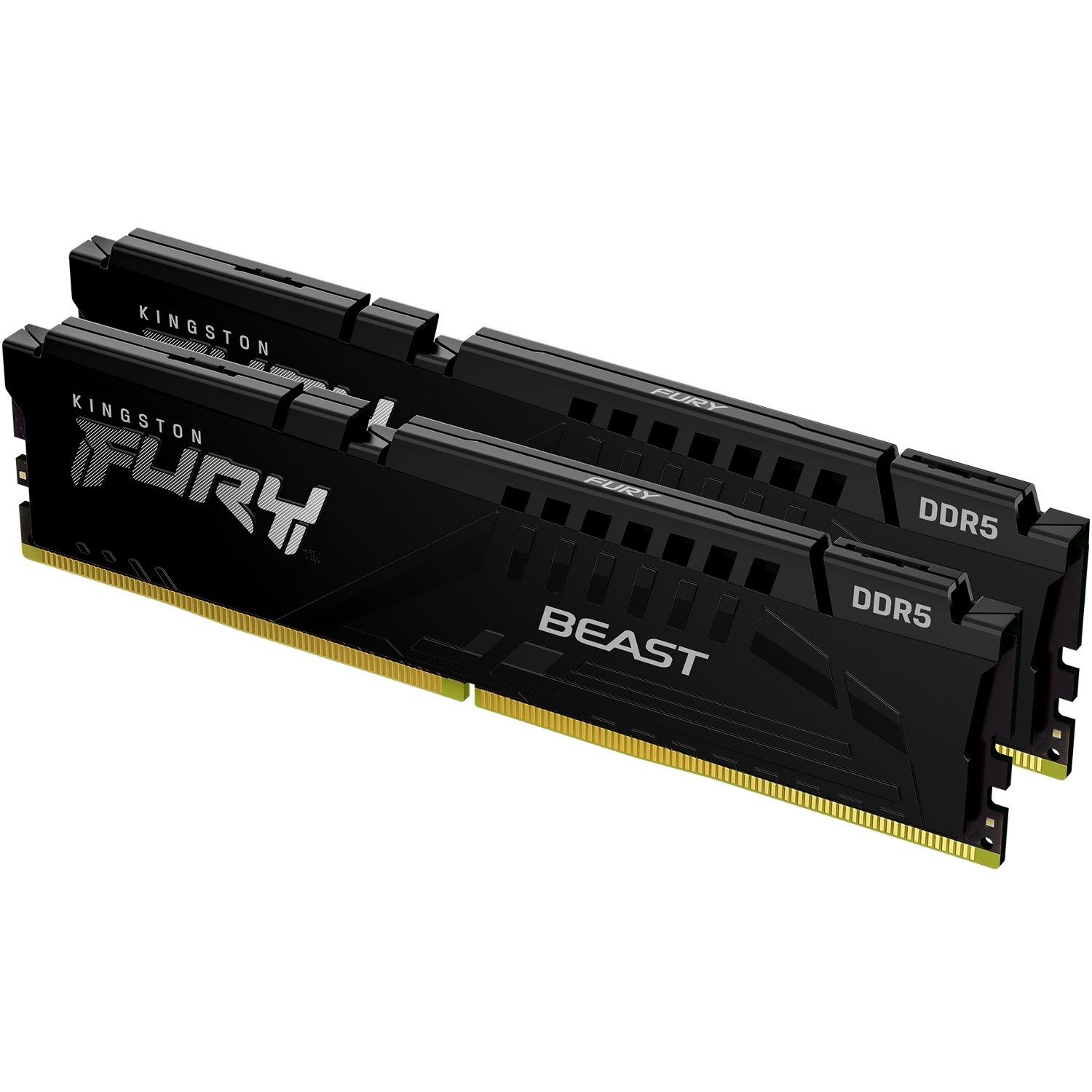 Kingston FURY Beast RAM Module for Motherboard - 32 GB (2 x 16GB) - DDR5-4800/PC5-38400 DDR5 SDRAM - 4800 MHz - CL38 - 1.10 V