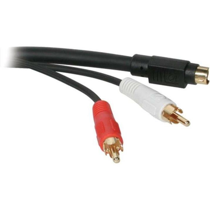 C2G 12ft Value Series S-Video + RCA Stereo Audio Cable