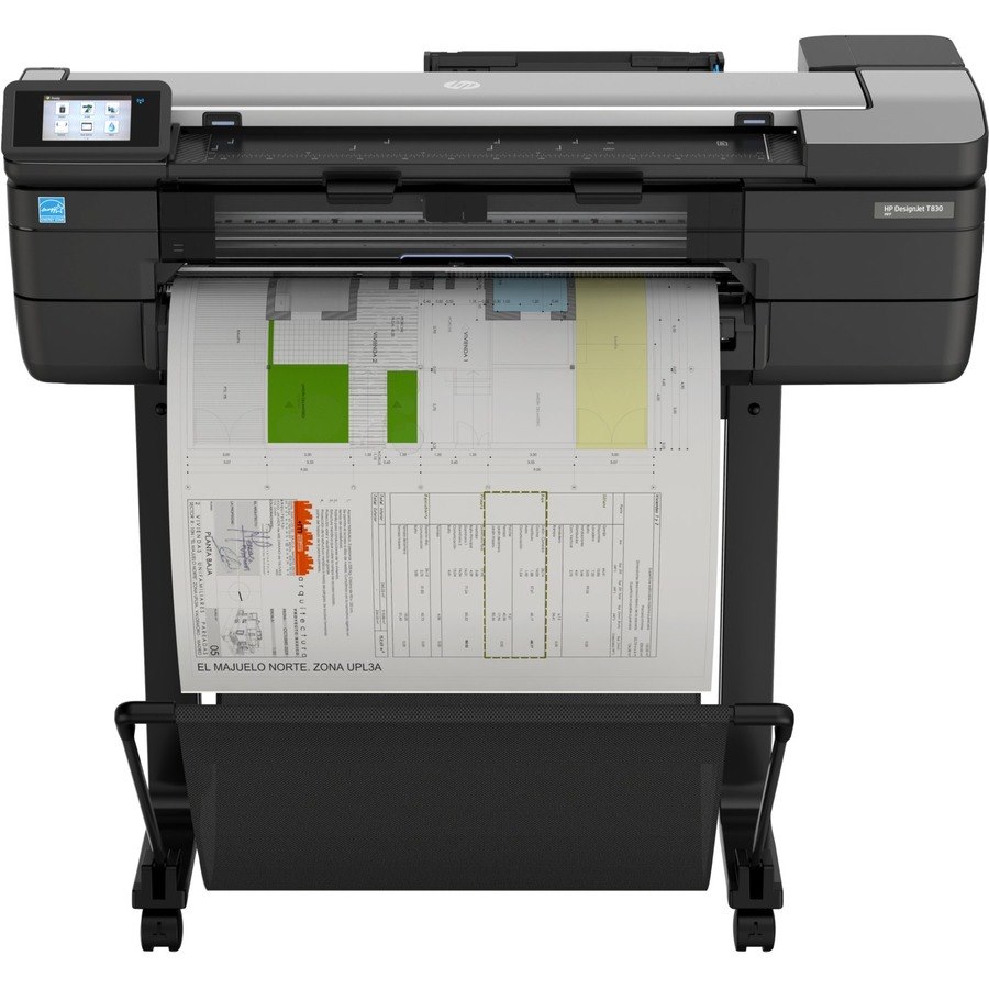 HP Designjet T830 Inkjet Large Format Printer - Includes Printer, Copier, Scanner - 609.60 mm (24") Print Width - Colour