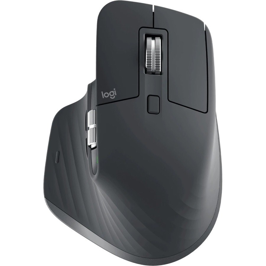 Logitech MX MASTER 3S Mouse - Bluetooth/Radio Frequency - USB - Darkfield - 7 Button(s) - Light Grey - 1 Pack