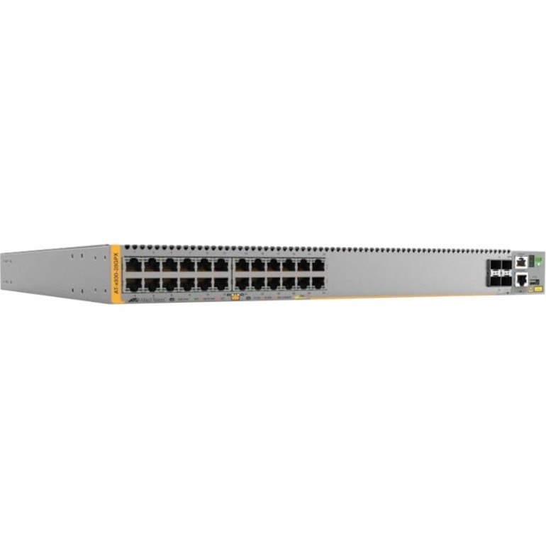 Allied Telesis x930 x930-28GPX 24 Ports Manageable Layer 3 Switch - Gigabit Ethernet, 10 Gigabit Ethernet - 10/100/1000Base-T, 10GBase-X