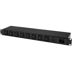 StarTech.com 8-Port Rack-Mount PDU with C13 Outlets - 16 A - 10 ft. Power Cord (AS3112) - 1U