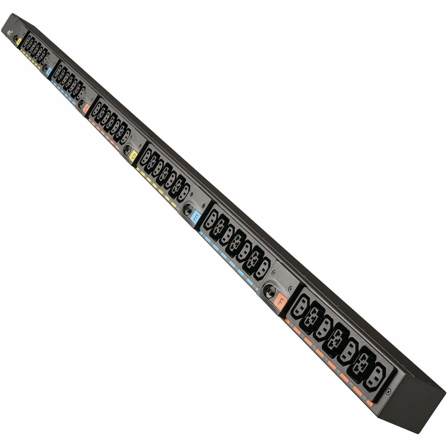 Eaton Basic G4 Rack PDU, 0U, 37U, universal input, 5-23kW, 16-55A, 200-415V, 42 outlets (24)C13 (18)C39, end entry power cord