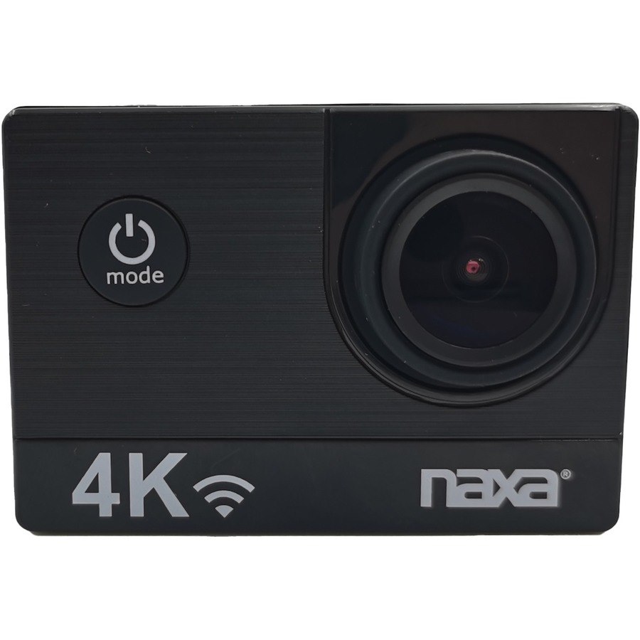 Naxa NDC-410 Digital Camcorder - 2" Screen - CMOS - 4K - Shiny Black