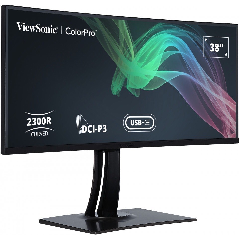 ViewSonic ColorPro VP3881a 38" Class UW-QHD+ Curved Screen LED Monitor - 21:9