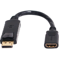 Comsol 20 cm DisplayPort/HDMI A/V Cable for TV, PC, Audio/Video Device