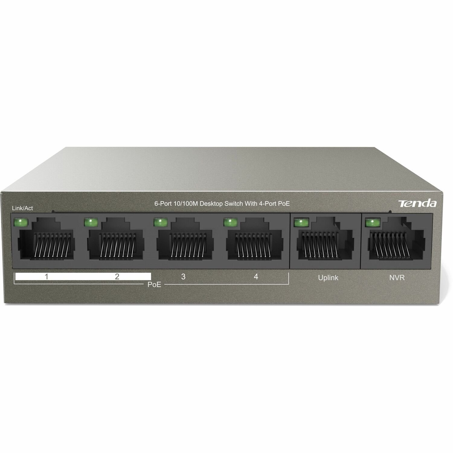 Tenda F1106P-4-63W 6-Port 10/100M Unmanaged Switch With 4-Port PoE