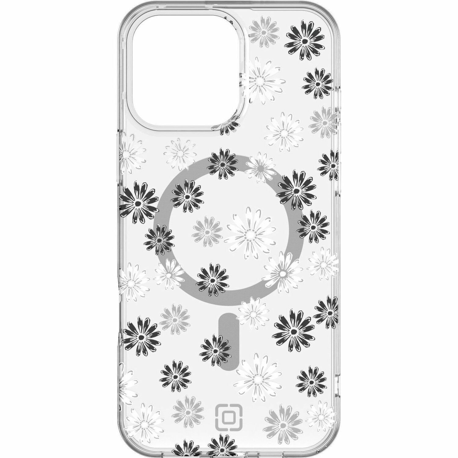 Incipio Forme Case for Apple iPhone 16 Pro Max Smartphone - Natural Textured - Ditzy Floral Silver